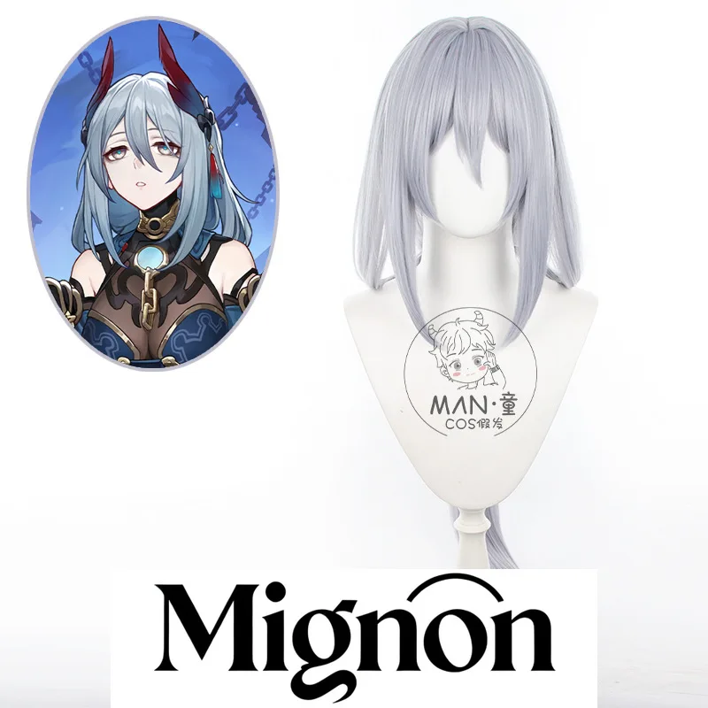 

Honkai: Star Rail Hanya косплей парик отдельный бант-бабочка длинные волосы моделирование кожи головы подарок на Хэллоуин