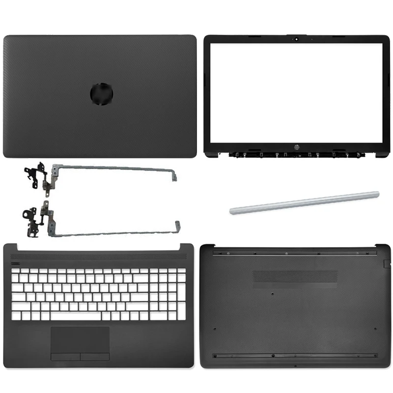 

New top back case for hp 15-da 15-db 250 g7 255 g7 portable lcd back cover/front frame/hinges/handrest/gray bottom case