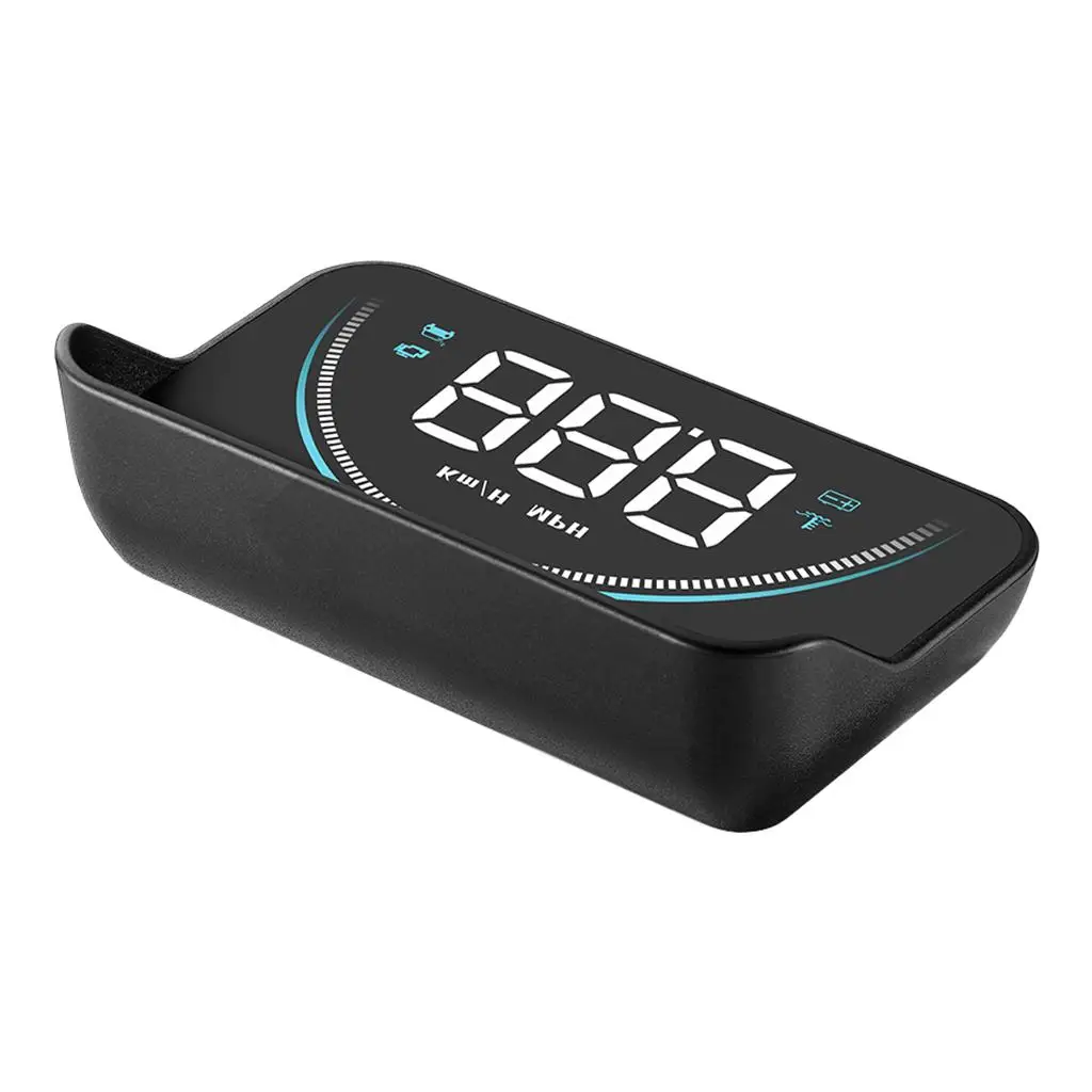 Car Hud Display LED Speedometer OBD2 Dashboard Vehicle Warning Fatigue Alarm Water Temperature Indicator for Safe Driving