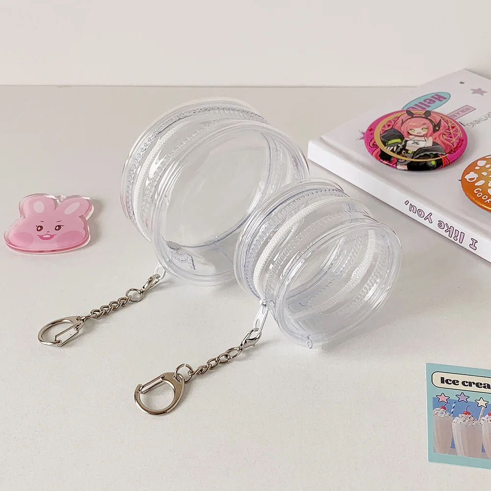 Pendentif de Badge Transparent, sac à dos de dessin animé, sac de rangement de Badge en PVC Transparent, Mini sac d'exposition de poupée, pendentif d'exposition de sac à dos