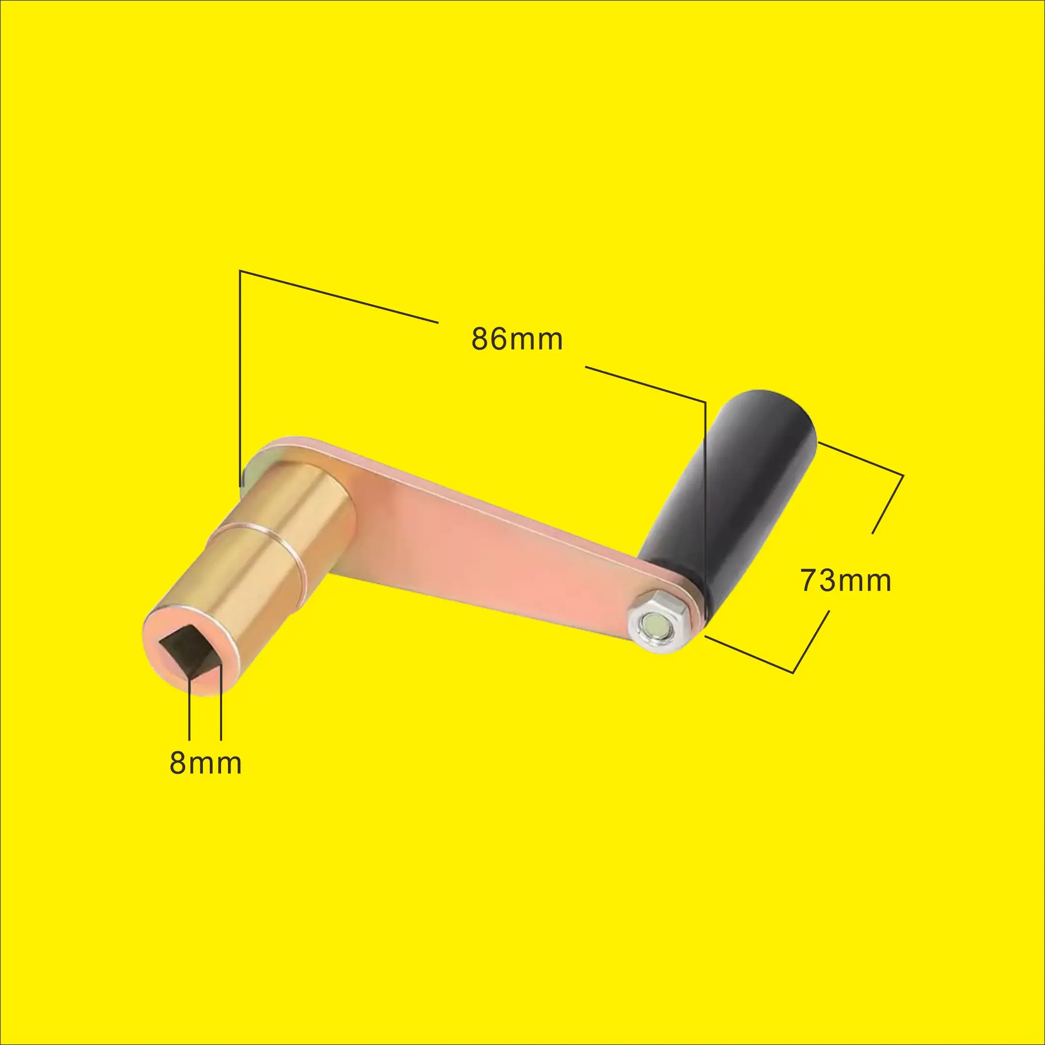 ملحقات قطع الأسلاك اسطوانة الأسلاك مقبض السلك العلوي على شكل حرف Z كرنك اليد مربع ثقب صغير القطر الداخلي 8/10/12 مللي متر مناسب