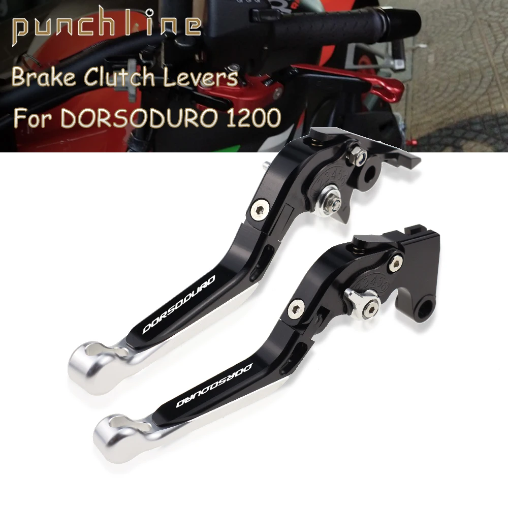 Fit DORSODURO 1200 2011-2016 Adjustable Clutch Handles For DORSODURO1200 Folding Extendable Brake Levers