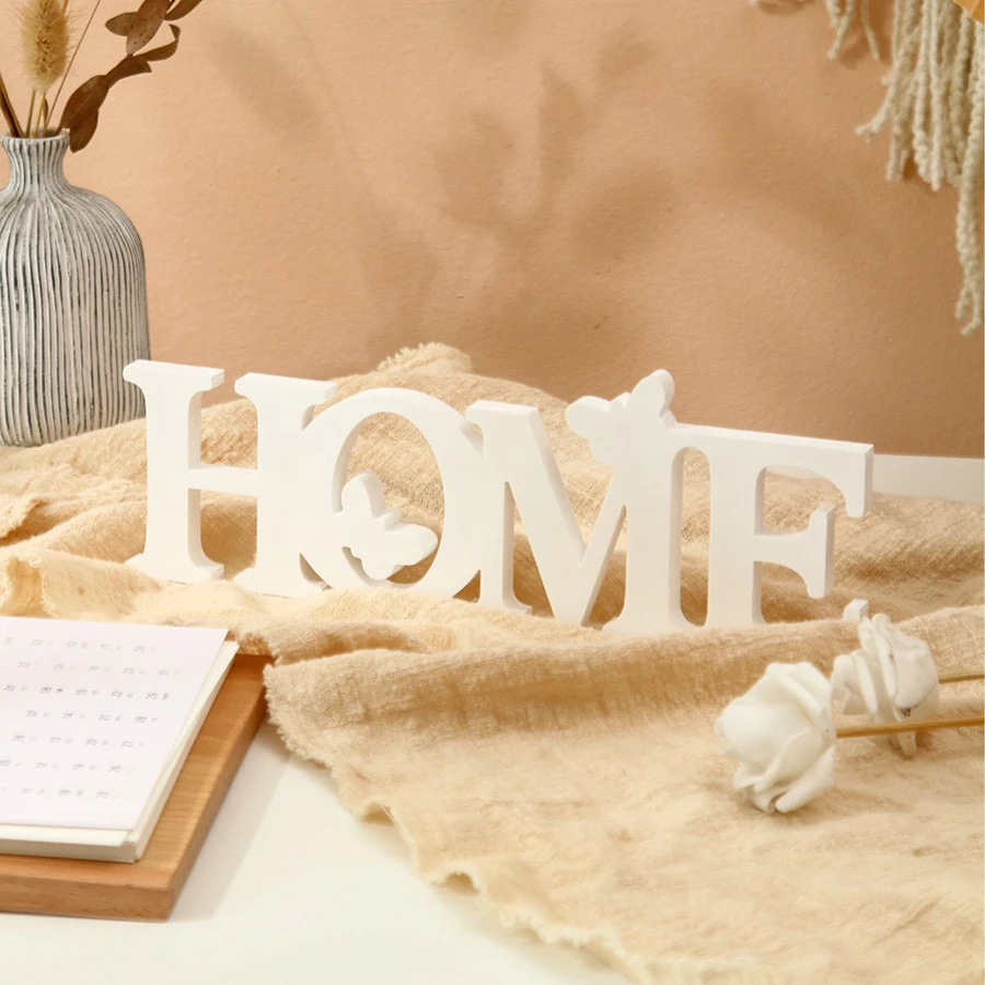 زخرفة سطح المكتب المنزلية ذات الطراز البسيط الحديث على شكل فراشة بيضاء لغرفة النوم وغرفة المعيشة والمدخل وديكور طاولة القهوة