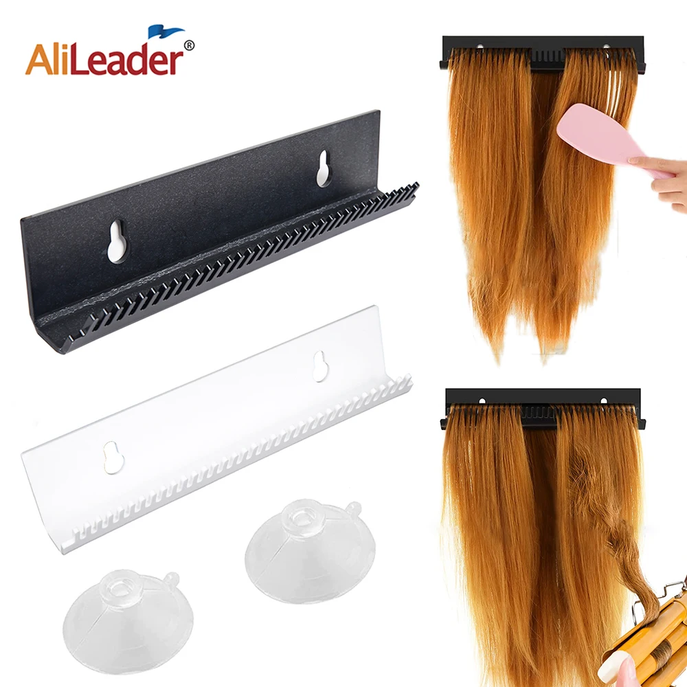 

Black White Hair Extensions Holder For Styling Professional Designed To Securely Hold Extra Wide Wefts Beaded/Full Bundles 1Set