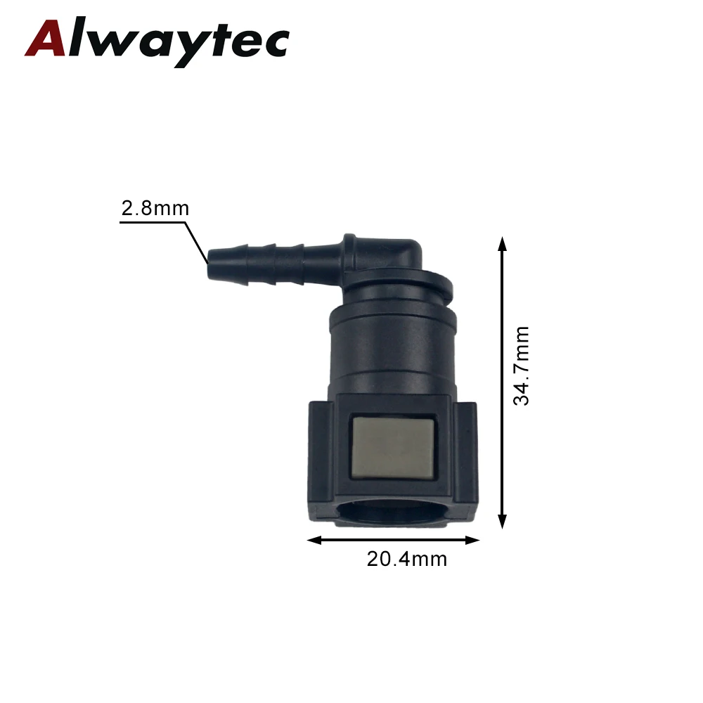Auto Kraftstoff Linie Schnell Verbinden Schlauch Koppler ID8 7,89 Gummi Nylon Öl Linie Rohr Adapter Trennen Release Schlauch Anschluss für Auto – Detail 5