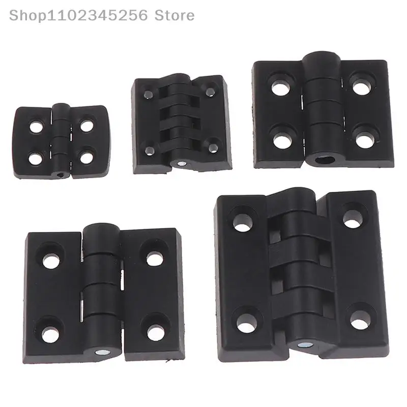 

1 Pcs Small Hinges Black Mini Plastic Door Bearing Butt Cabinet ABS Hinge