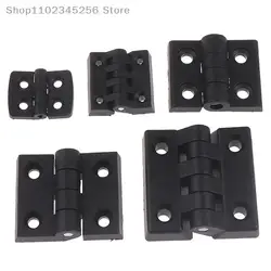 1 Pcs Small Hinges Black Mini Plastic Door Bearing Butt Cabinet ABS Hinge