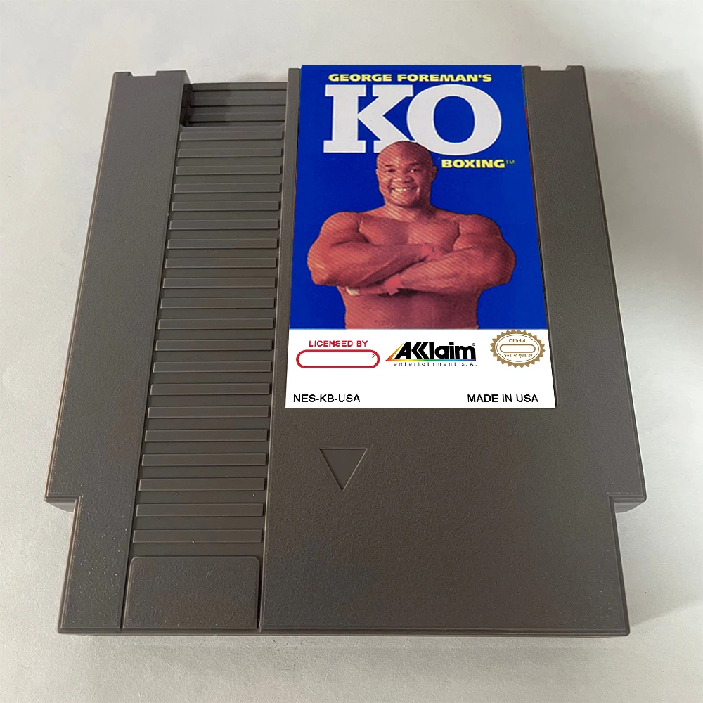 Classic Game George Foreman's KO Boxing For NES Super Games Multi Cart 72 Pins 8 Bit Game Cartridge,for NES Retro Game Console
