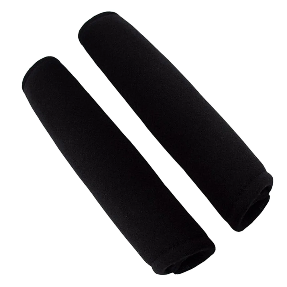

4PCS Safety Belt Shoulder Protector Plush Car Cover Pads Black Easy Install Detachable Washable Protects Skin Clothes