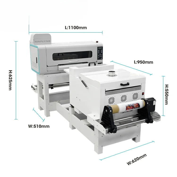 Hot salesDTF Transfer Color Printer A2 T Shirt Printer for Fabrics Leather Toys Swimwear Handicrafts T Shirt Pillow with Powder