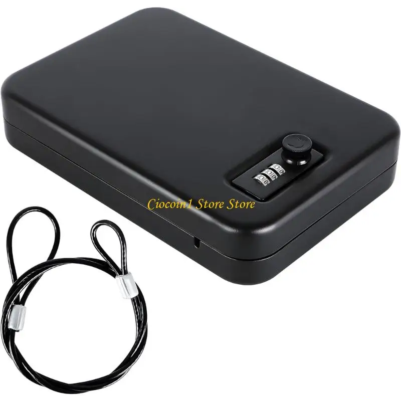 A3PC High Safety Jewelry Holder Box with Number Lock & Spacious Interior Home Jewelry Planner for Various Accessories