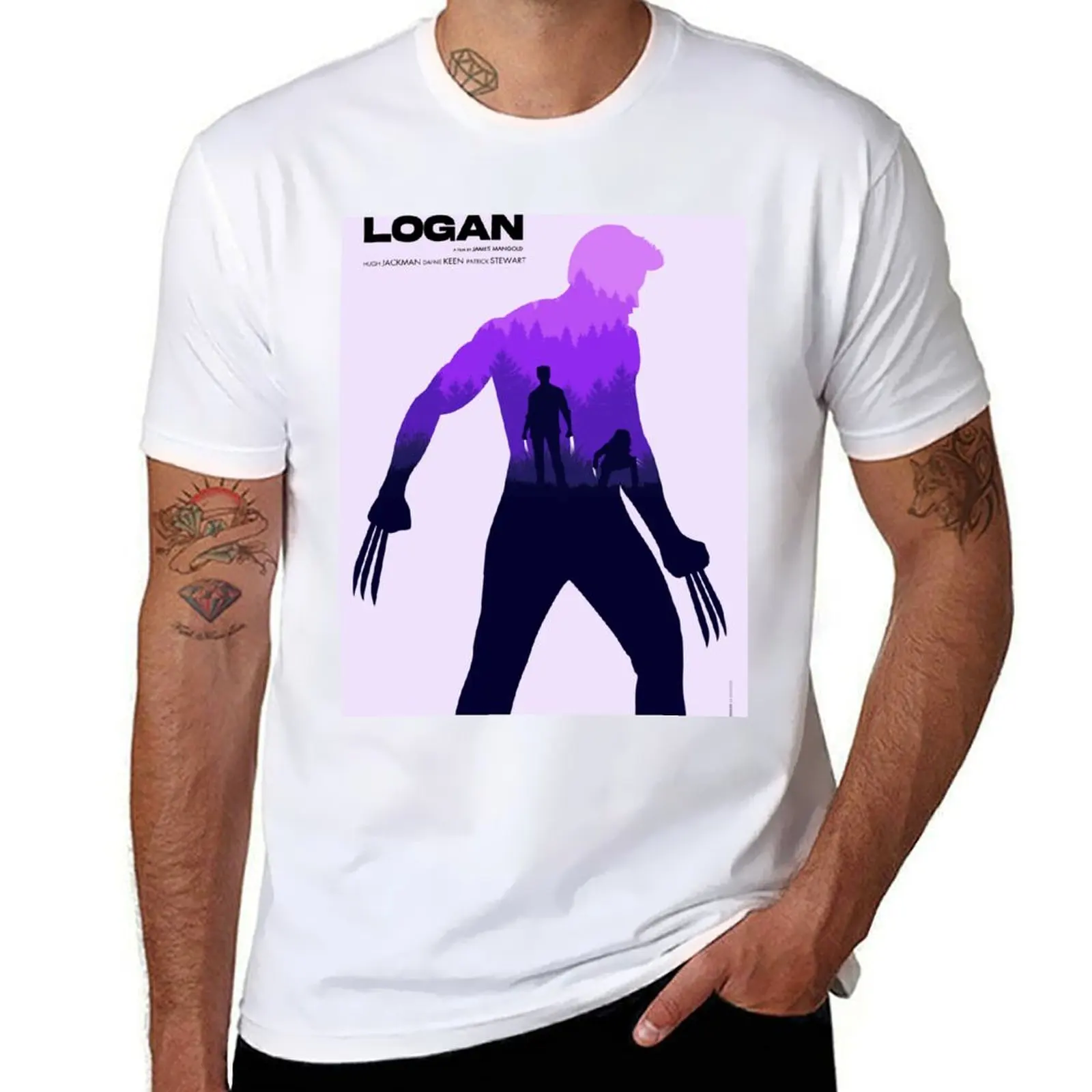 

shirt t Movie man Minimalist t T-Shirt fit poster for shirts Logan cotton man slim