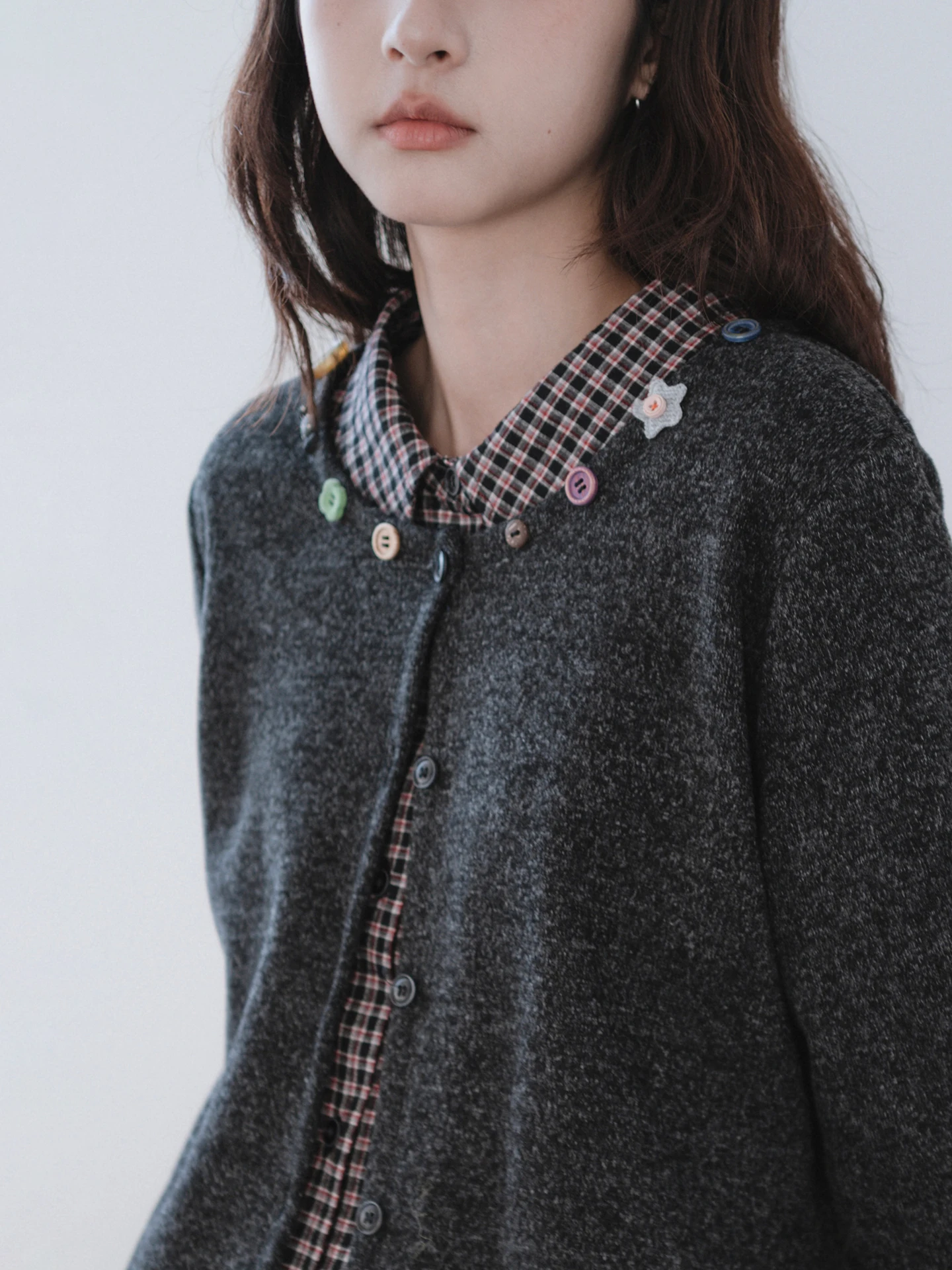 

Breaking Winter Boredom Unique Ne Design ort Fit oulder Woolen Fce Lined Cardigan Women's Faion Korean Sle