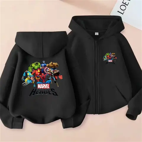 Children tops Hoodie Captain America Zipper style coat Boys black Girls pink Sweatshirt Clothing age 3-12 Children Suitable