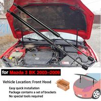 For Mazda 3 Axela BK 2003-2009 2PCS Front Hood Bonnet Modify Gas Struts Lift Support Shocks Rod Damper Absorber Prop Pillars Bar