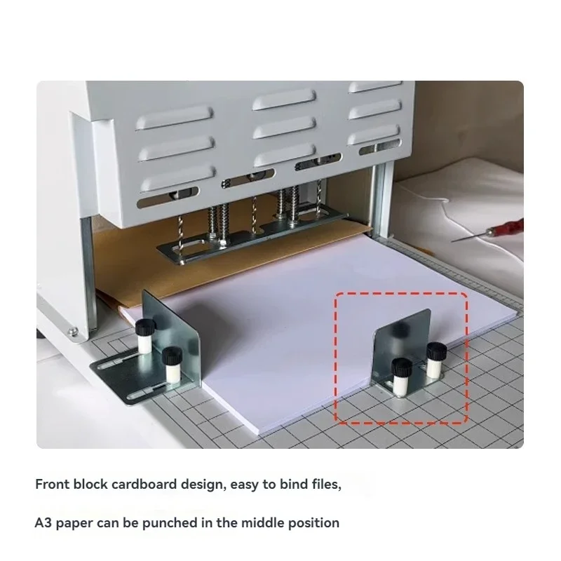 DC-1030A Three Hole Electric Archive Binding Machine Drilling Machine Personnel Financial Archives File Binder Punching Machine
