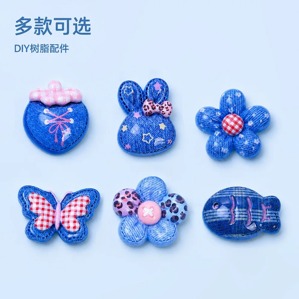 20pcs Lovely Bowknot Butterfly Resin Flatback Cabochon Figurine Scrapbooking DIY Phone Case Decoration Home Accessories Crafts