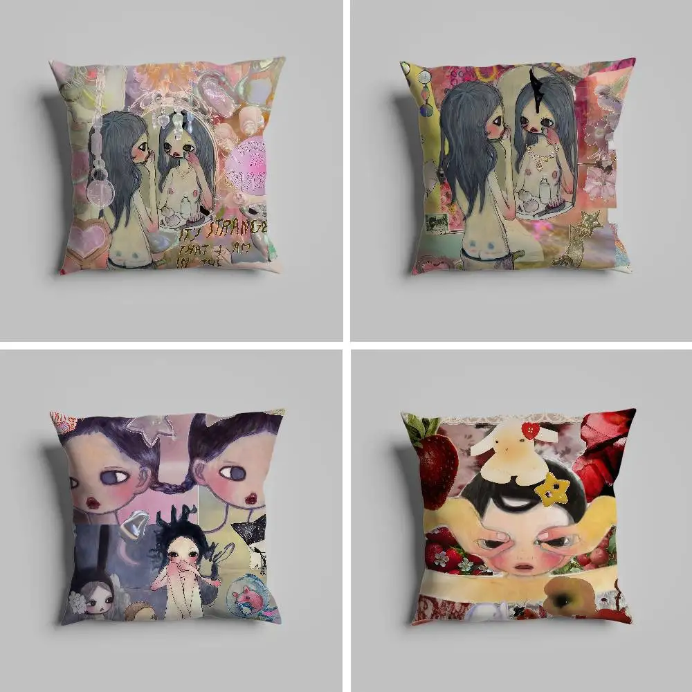 

Ayia Takano Cute Pillow Case Pillowcase For Car Pillows 60x60 Cushions Luxury Double Sided Cover Home And Decoration Sofa 30x3