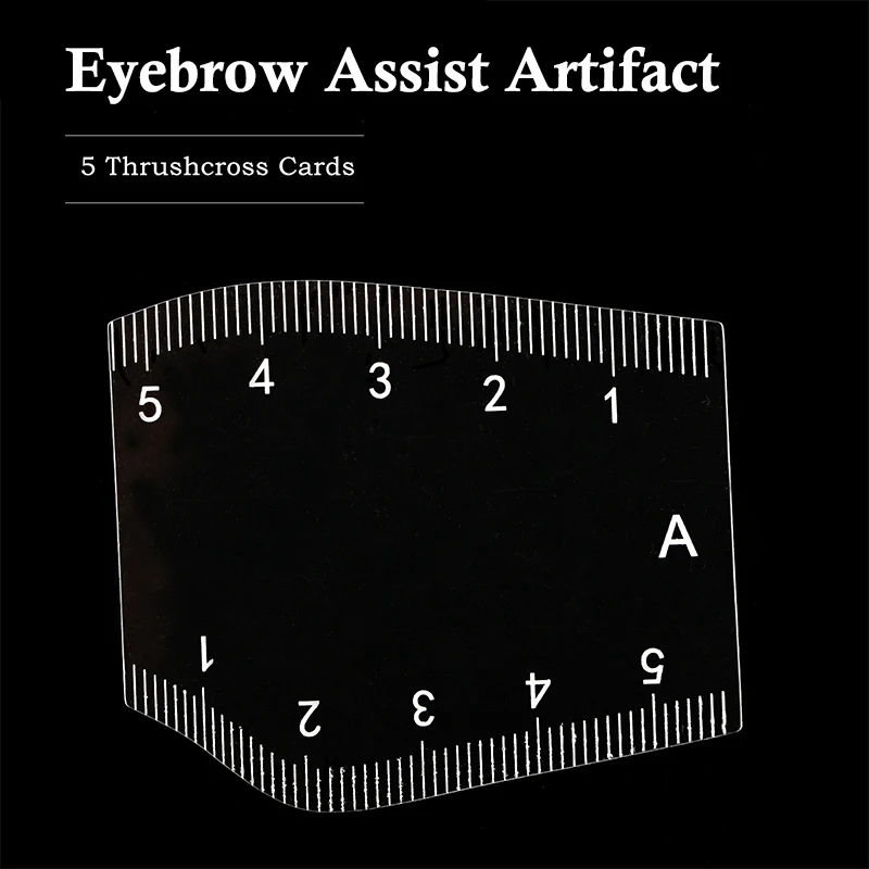 Plantilla para dar forma a las cejas duradera, moldeador de cejas instantáneo portátil, regla de diseño de cejas, regalo, 5 uds.