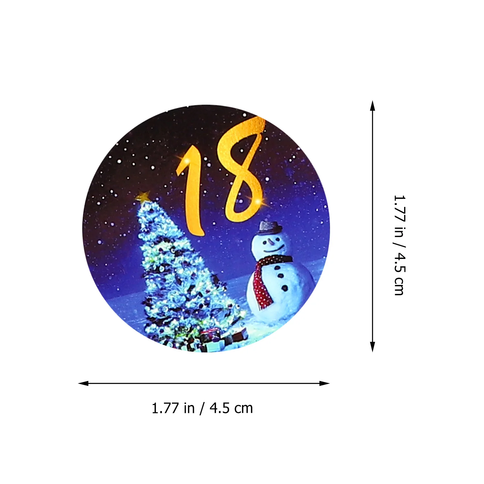 

6 Sheets Digital Christmas Stickers Self-Adhesive Sealing Labels Envelopes Gifts Crafts Decorative Decals Kids Party