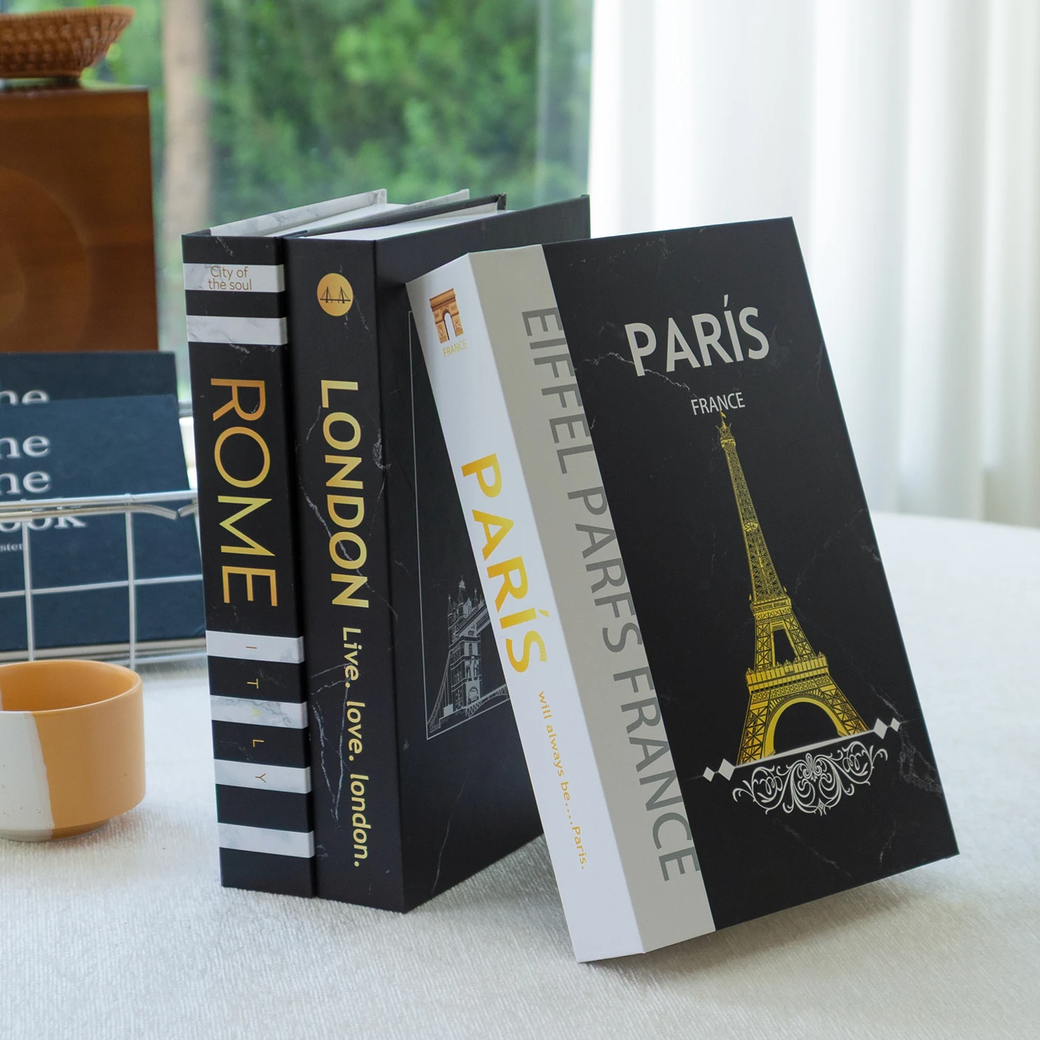 Luxury Fake Books for Decoration Openable Simulation Book Storage Box Coffee Table Books Villa Hotle Home Decor Shooting Props - Image 5