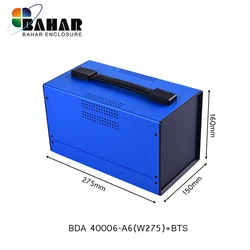 Premium Quality Bahar Enclosure Iron Desk Top Shell with flat  Cover Model BDA 40006 iron Enclosure Housing DIY project  box