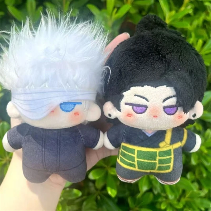 

Jujutsu Kaisen 10cm Printed Cotton Plush Doll Satoru Gojo Chibi Geto Suguru Toy Table Decor Display Desk Gift For Teens Kids