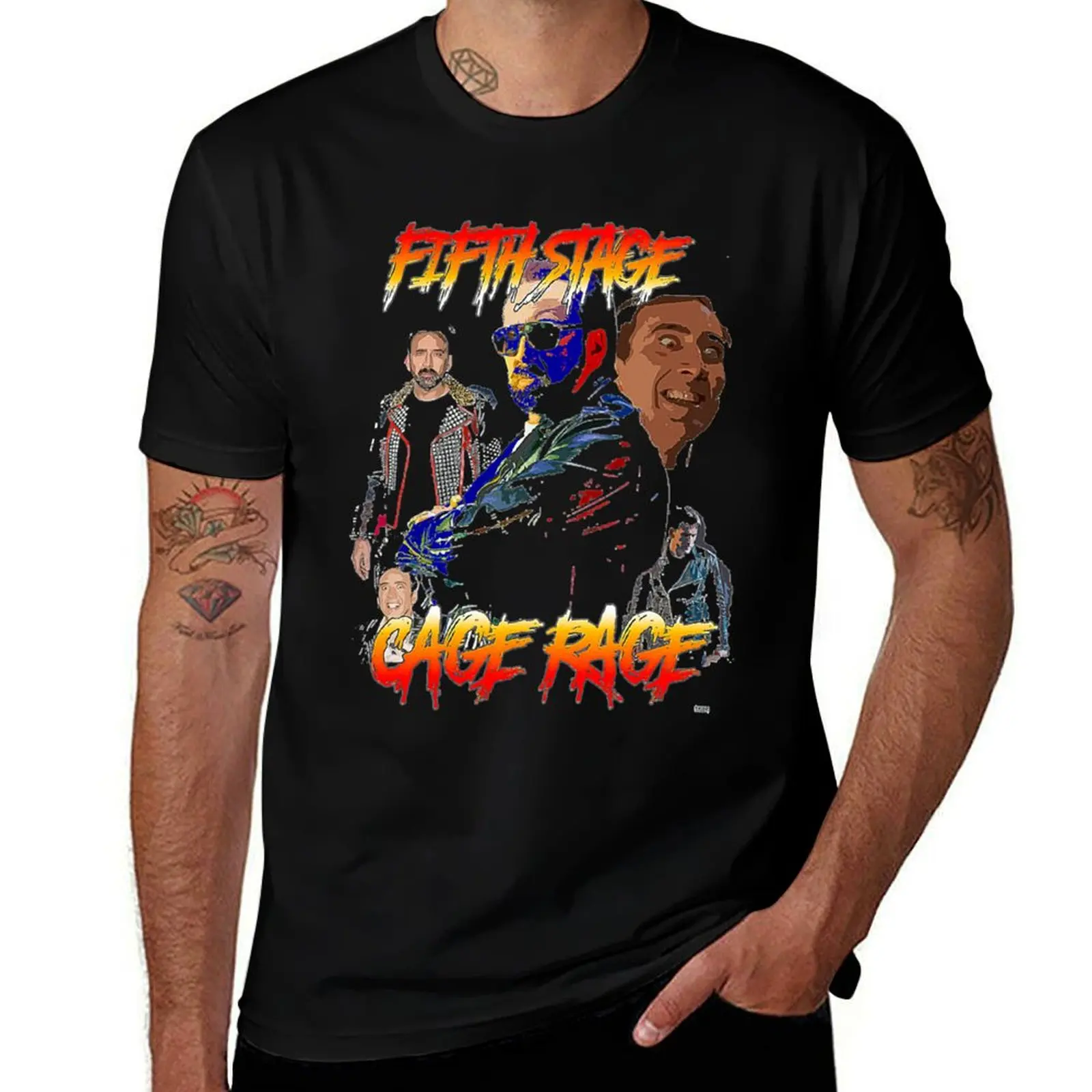 

Gift For Men Nicholas Cage Retro Vintage T-Shirt man t shirt designer man t shirts high quality luxury brand T-Shirt