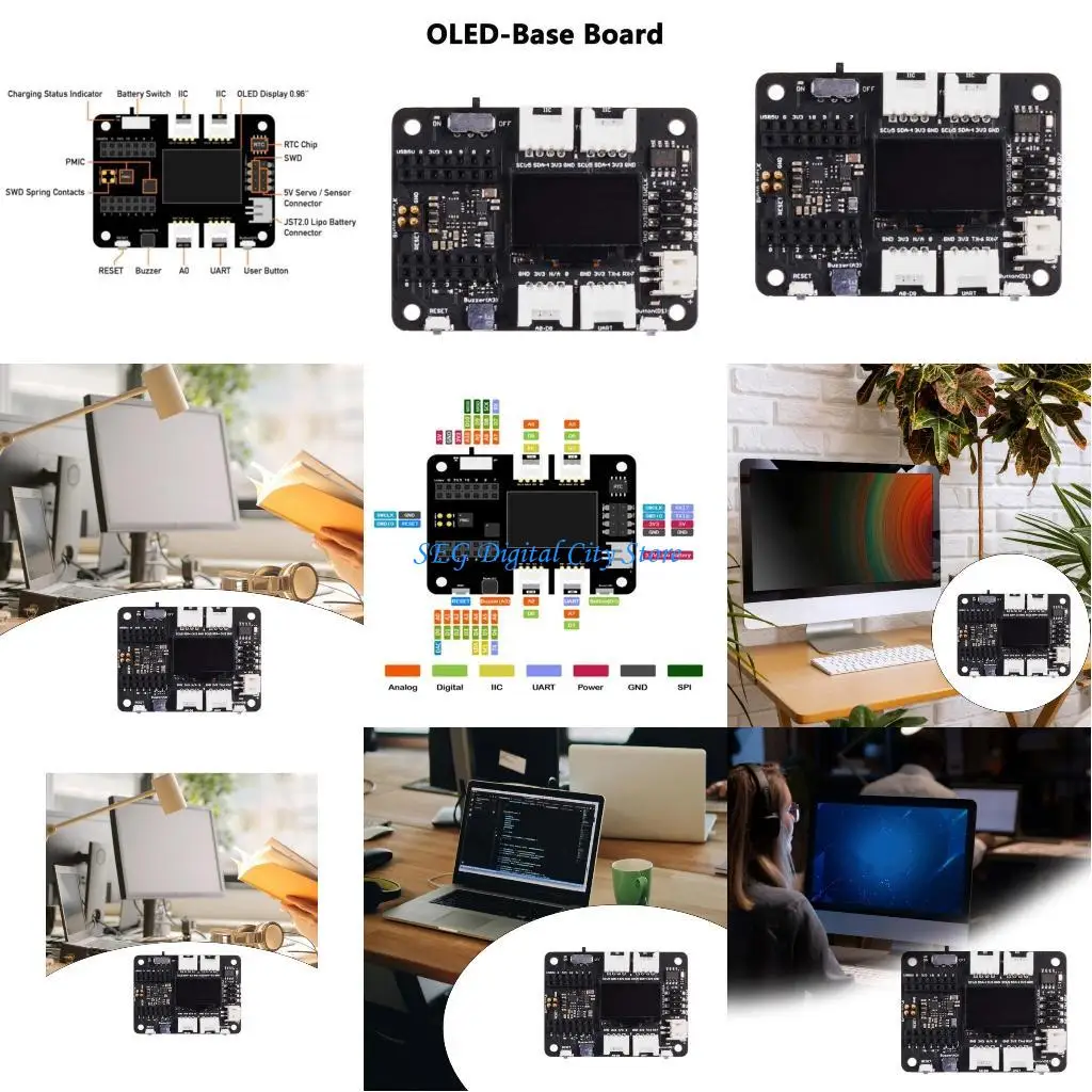 

U75B OLED Basic HAT Board Featuring Memory Expansion Expand Capabilities