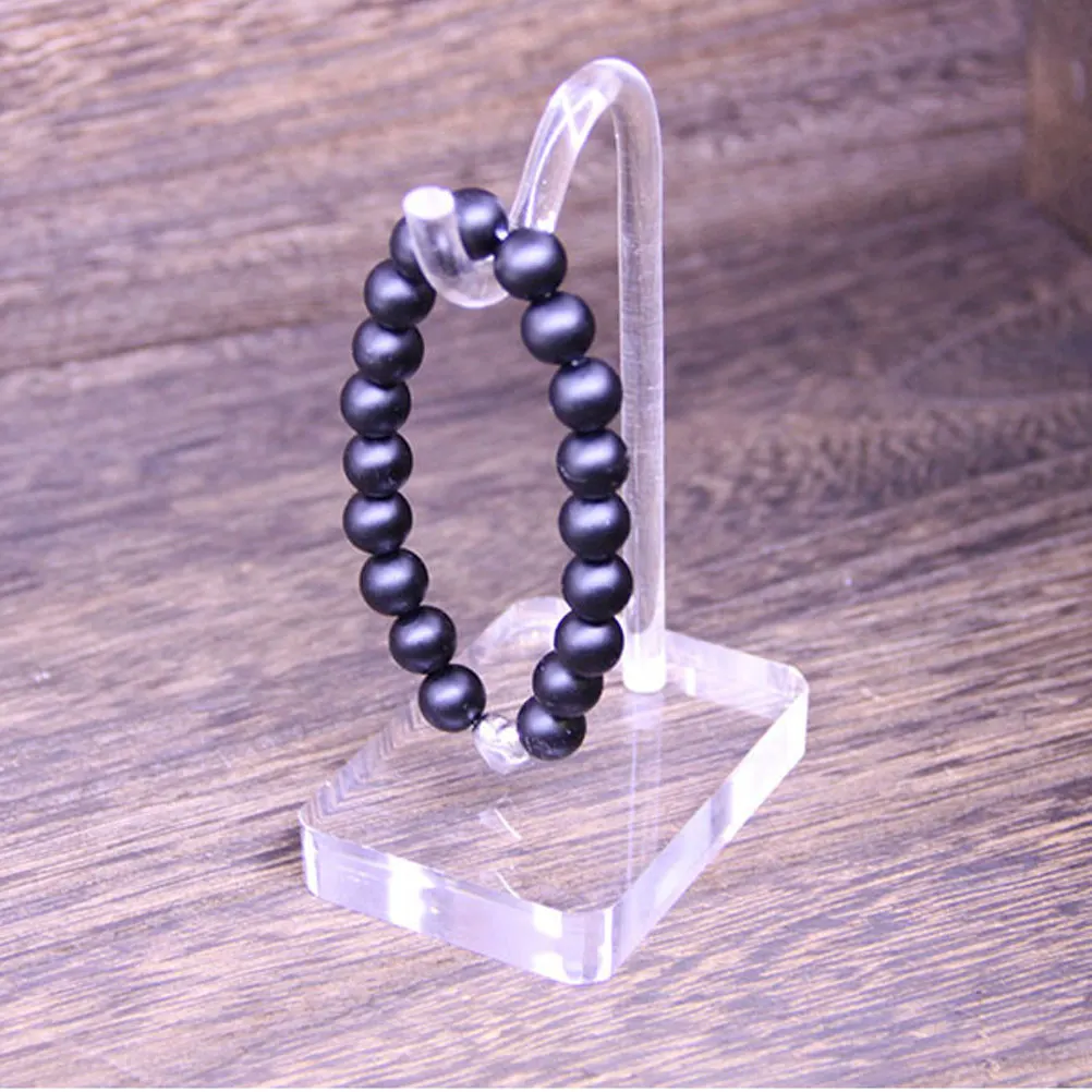 Acrylic Jewelry Display Stand Hook Style Elegant Holder for Bracelets Chains Watches Organizer Jewelry Display Rack