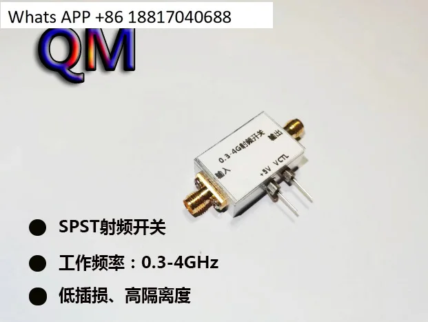 

0.3-4 G SPST Switch, SPST Switch, Signal On/Off Switch, High Isolation