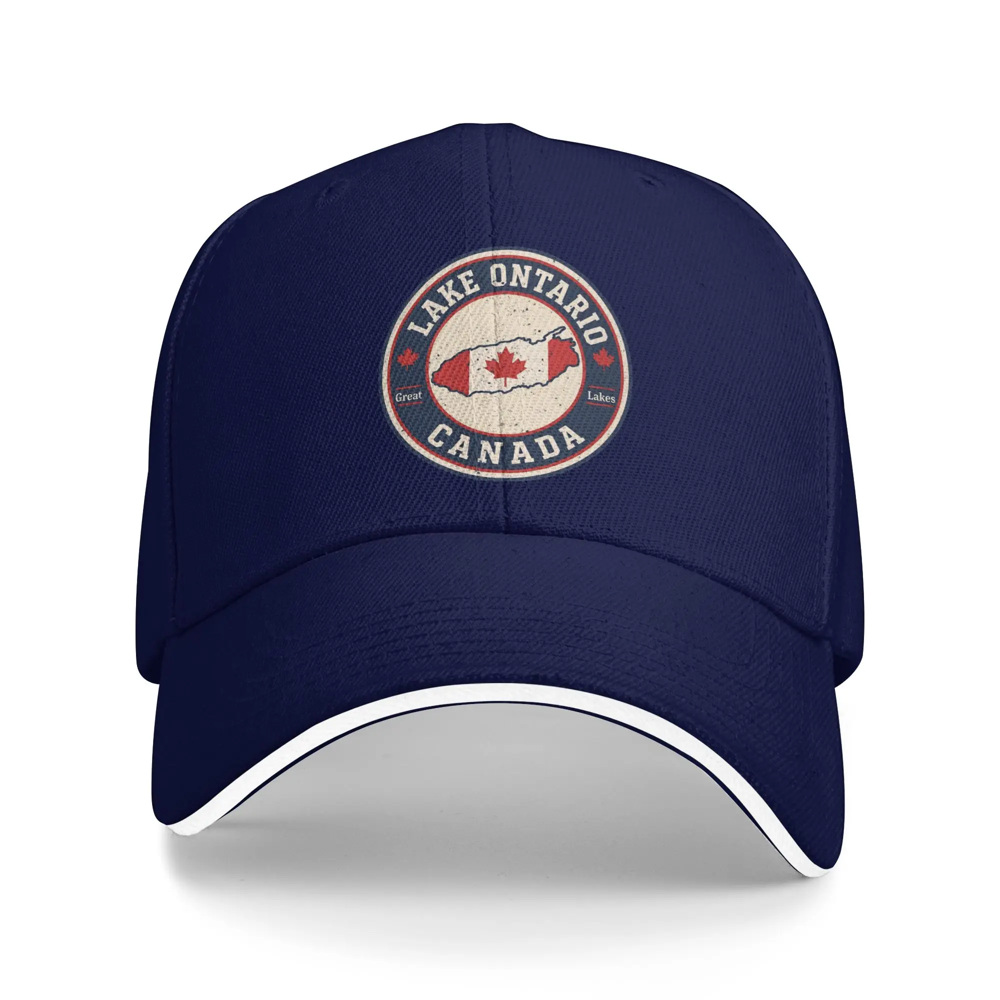 Lake Ontario Est 1615 Canada Baseball Cap Hip Hop  Sandwich Hat Men Women Adjustable Hats Cap Outdoor