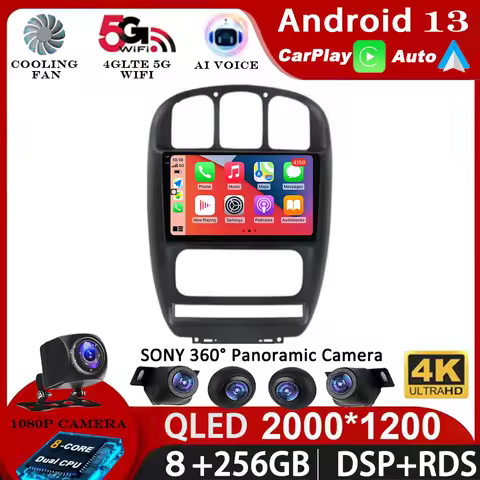 For Dodge Caravan 4 For Chrysler Grand Voyager RS 2000 - 2012 Android 15 Carplay Auto Car Radio Multimedia Video Player GPS WIfi