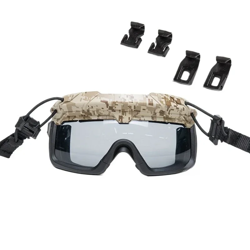 

Split anti-fog goggles for helmets