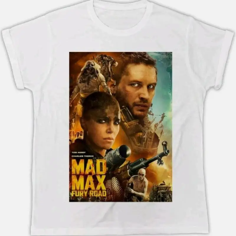 MAD MAX T-SHIRT FURY ROAD POSTER COOL RETRO POSTER MOVIE IDEAL GIFT COOL MEN
