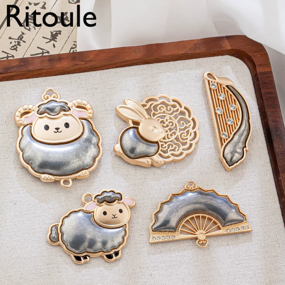 1piece Song Jin bottom embryo lamb with lid design intangible cultural heritage DIY handmade works accessories