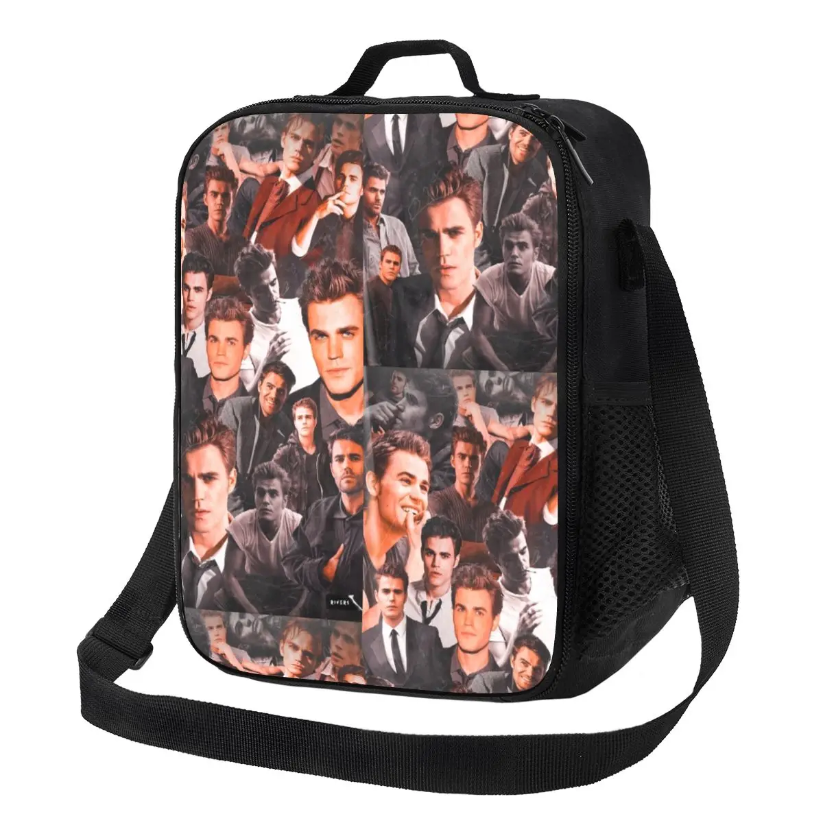 Stefan Salvatore The Vampire Diaries TV Show Insulated Lunch Bags for Damon Salvatore Portable Cooler Thermal Food Bento Box