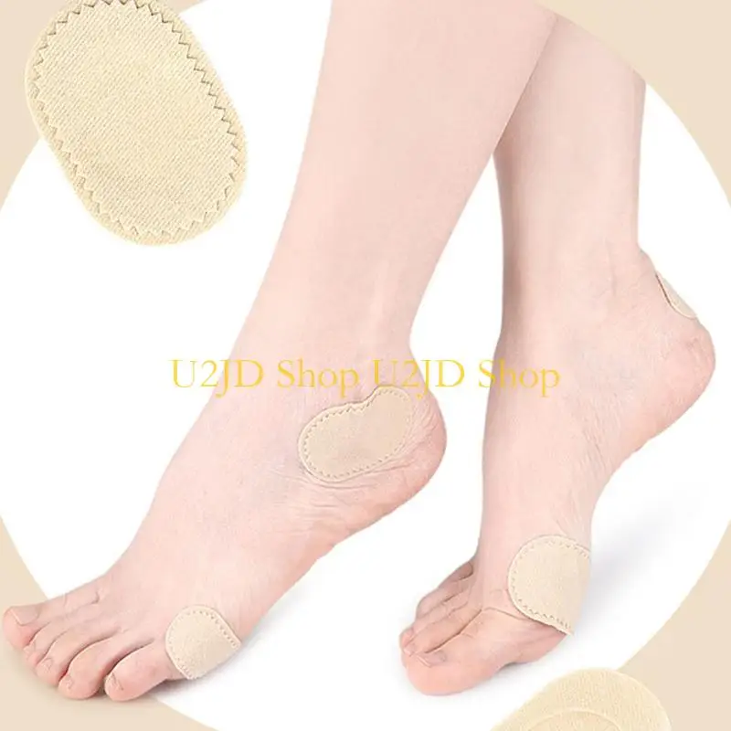U2JD Adhesive Corn Pad Soft Cotton AntiBlister Cushions Pad for Reducing Friction and Discomfort in Active Lifestyles Foot