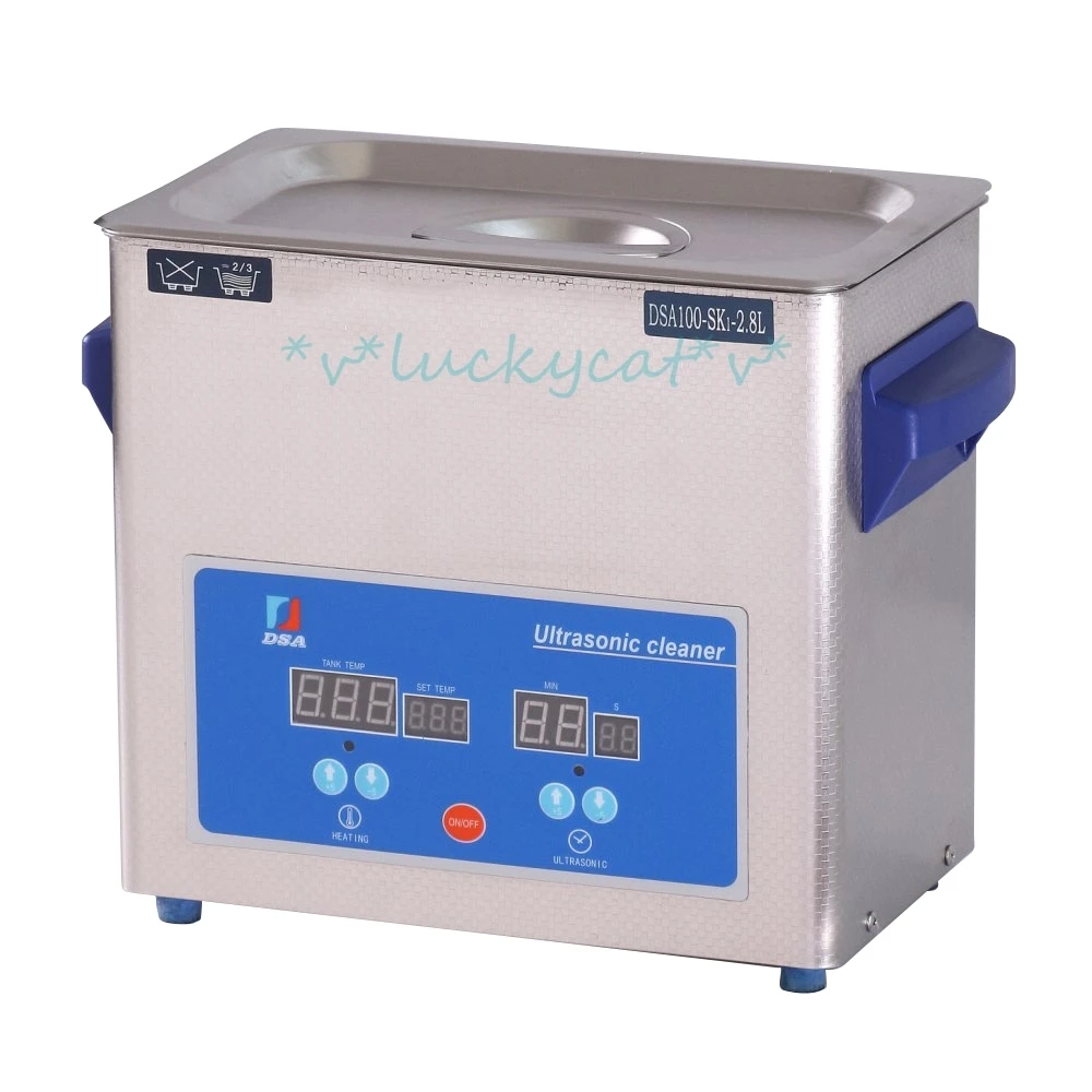 

high quality 1set DSA100-SK1-2.8L Stainless Steel Ultrasonic Cleaner Tank Digital display functional cleaning machine tool