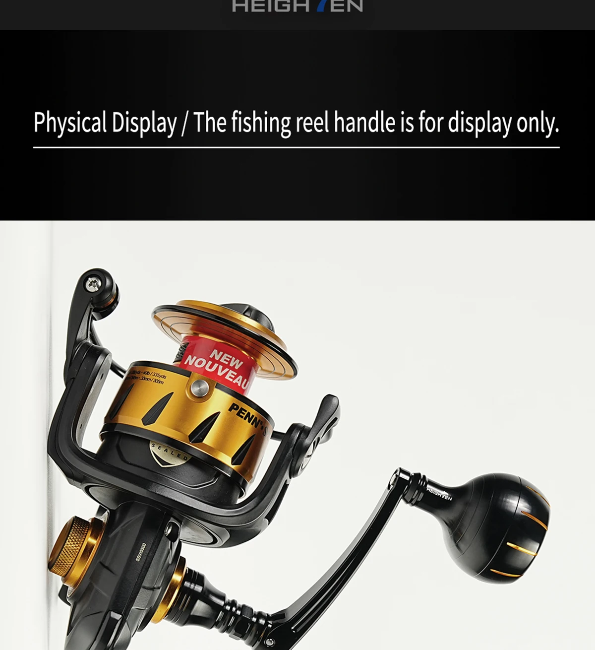 Erhöhen Sie den 60-mm-Spinngriff für den Penn-Spin fisher vi/vii slammer iii/iv battle ii/iii – Detail 17