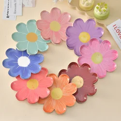 Daisy Disposable Paper Plate Picnic Cake Flower Plate Birthday Party Decoration Supplies