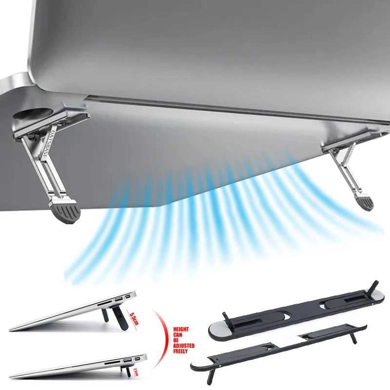 Portable Laptop Stand Foldable Support Notebook Stand Computer Laptop Holder Cooling Bracket Riser for Macbook Laptops Accessory