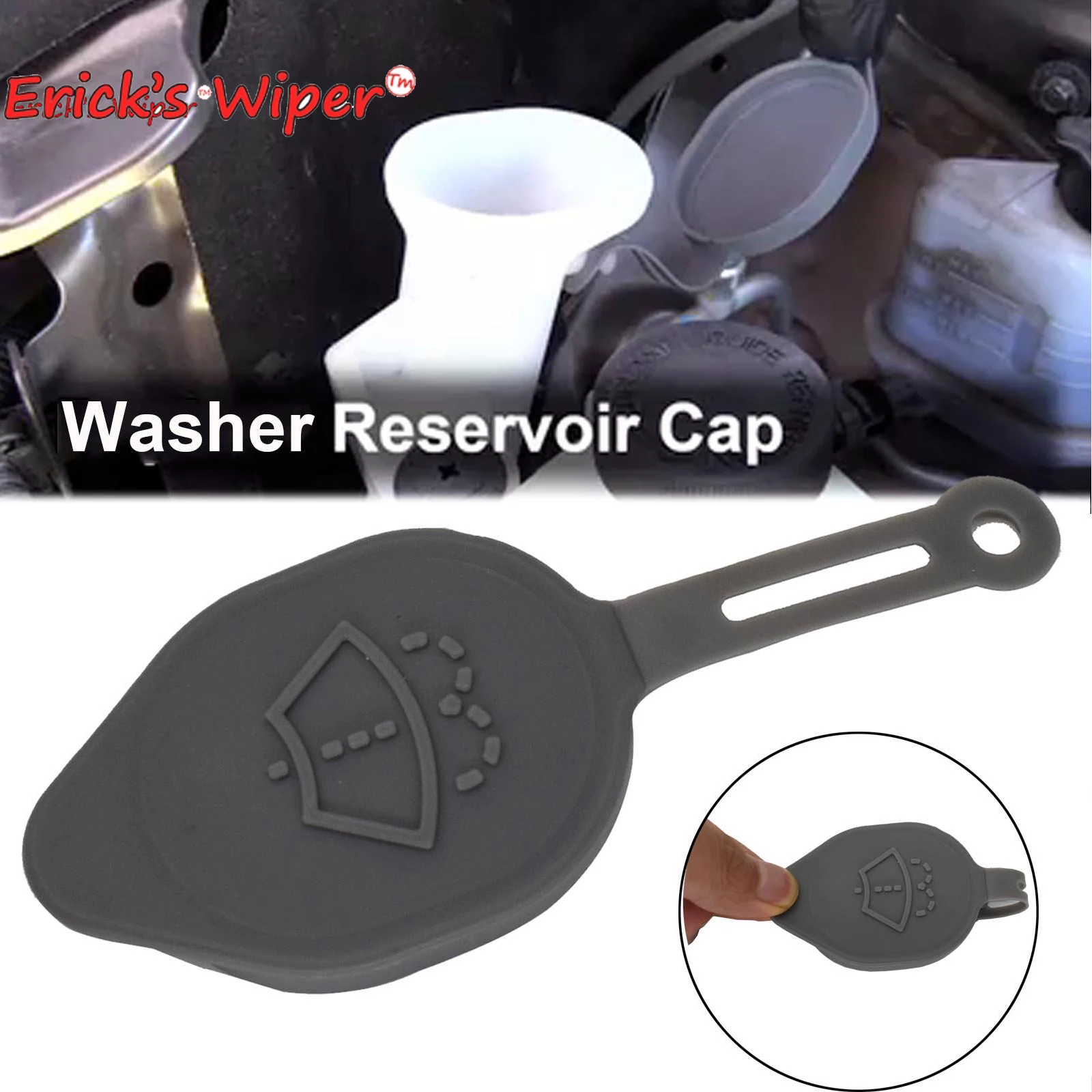 Erick\'s Wiper Front Wiper Washer Fluid Reservoir Bottle Lid Cap Cover For Infiniti EX35 EX37 G25 G35 G37 Q40 Q60 QX50 28913