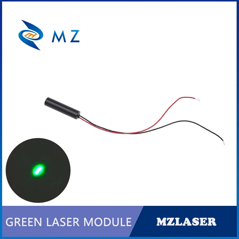 コンパクトグリーンドットレーザーダイオードモジュール-520nm-d8mm-20mw-30mw-50mw-3v-高精度産業グレード精密用途向け
