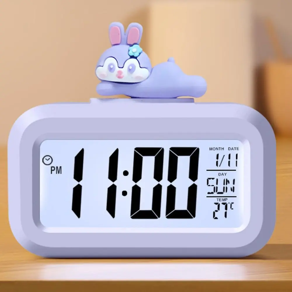 Music Cartoon Time Management Calendar Stopwatch Date Countdown Timer Reminder Digital Table Clocks Desktop Alarm Clock