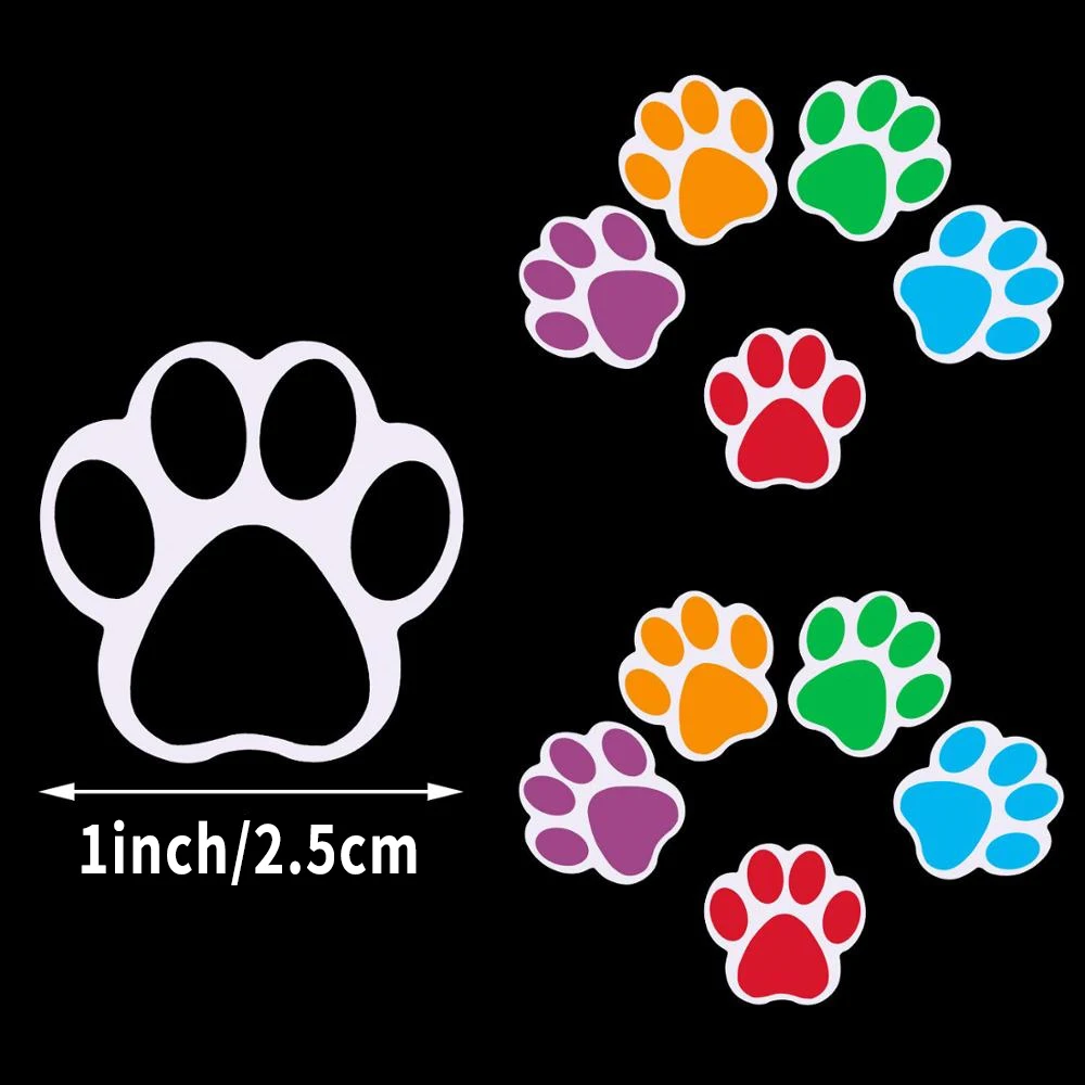 ステッカー漫画犬の足,古典的なラベル,スクラップブッキング,男の子と女の子のための装飾ラベル,ペットの家の装飾,500個
