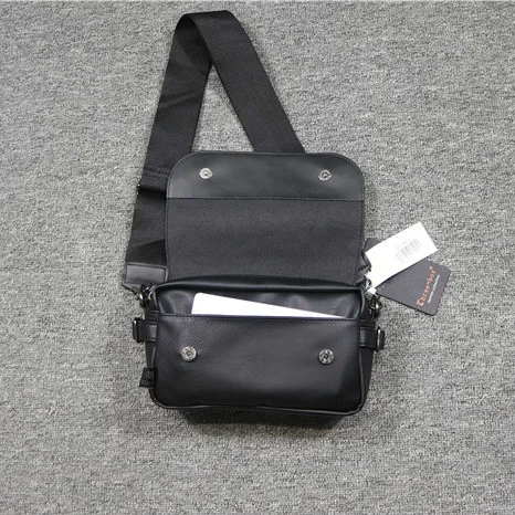 Nieuwe Merk Designer Koreaanse Stijl Heren Messenger Bags Casual Crossbody Kleine Lederen Zwarte Schouder Sling Dagelijkse Telefoon