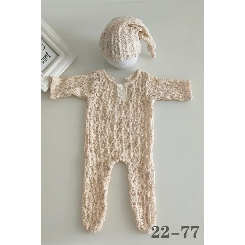3pcs Set Newborn Baby Theme Clothing Photography Baby Full Moon Hundred Day Photography Newborn Photography Clothing Accessories image 5