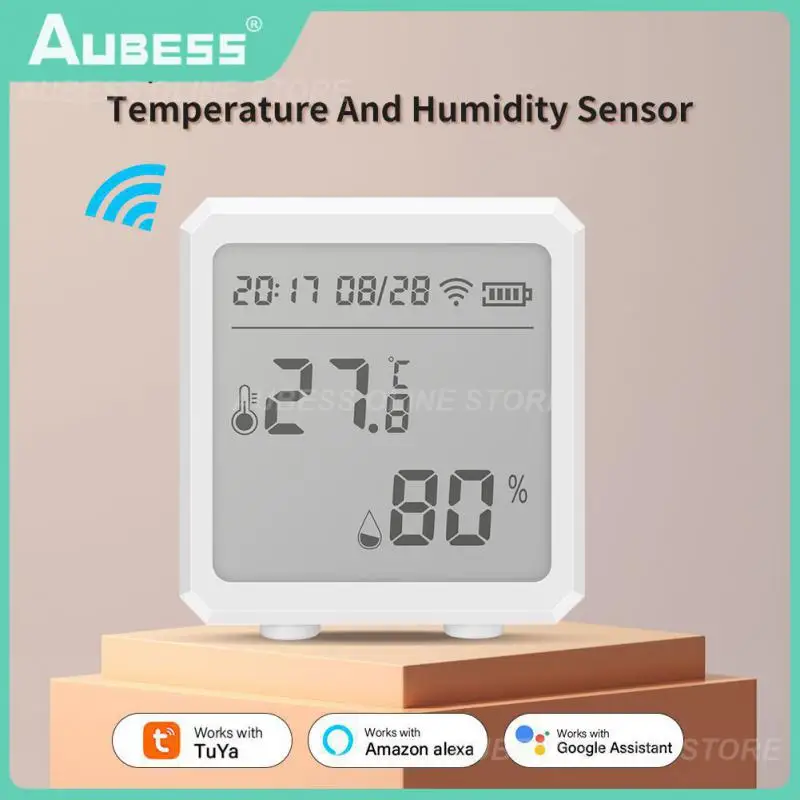 Smart Sensor Real-time Data Easy Installation Smart Home Compatible Highly Sensitive Indoor Hygrometer Lcd Display