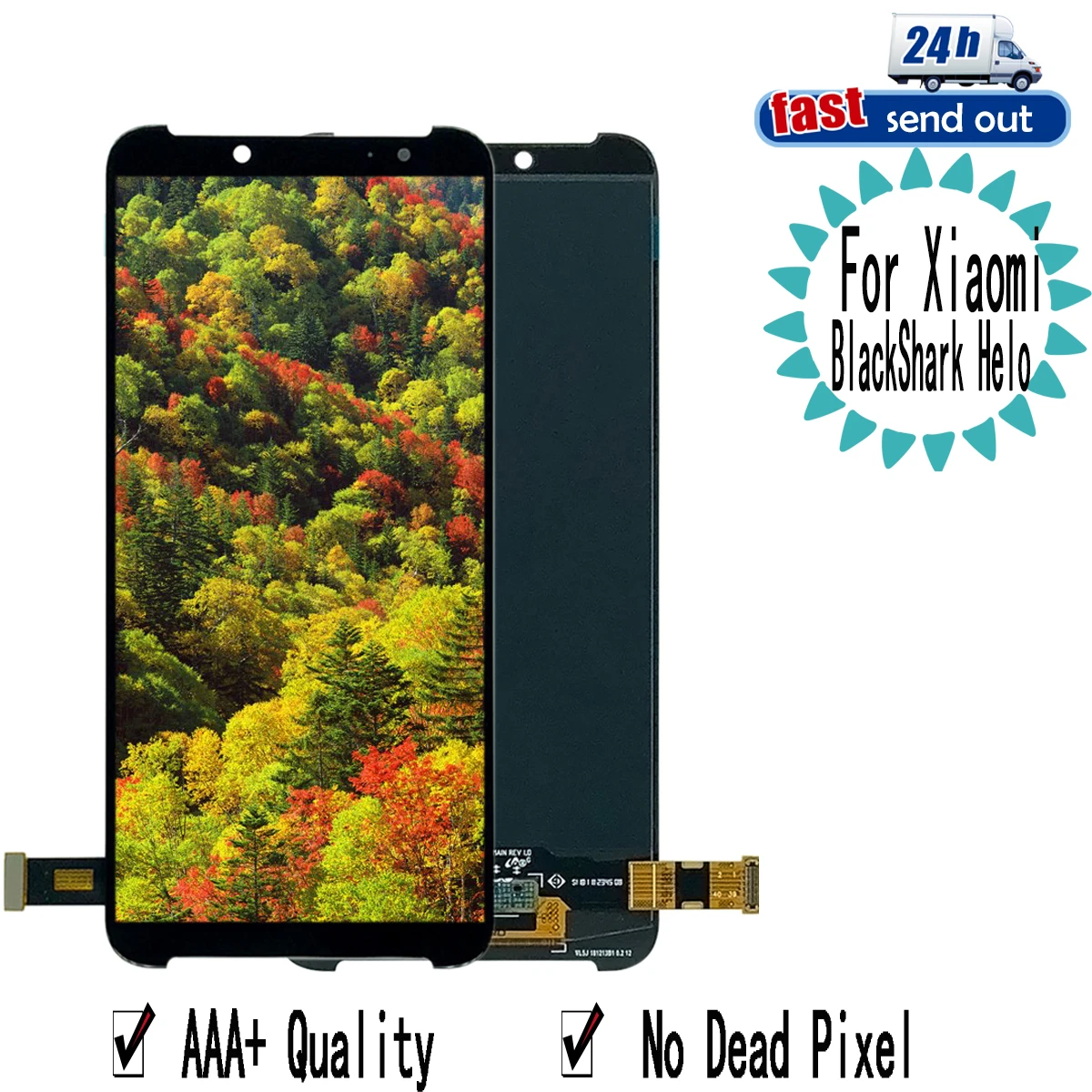

6.01" Helo AMOLED For XIAOMI Black Shark Helo LCD Display Touch Screen Tested Digitizer Assembly For XIAOMI BlackShark Helo